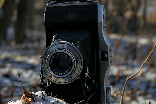 Appareil photo dans la neige