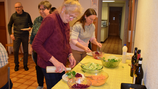 Le buffet de salades fait bien envie